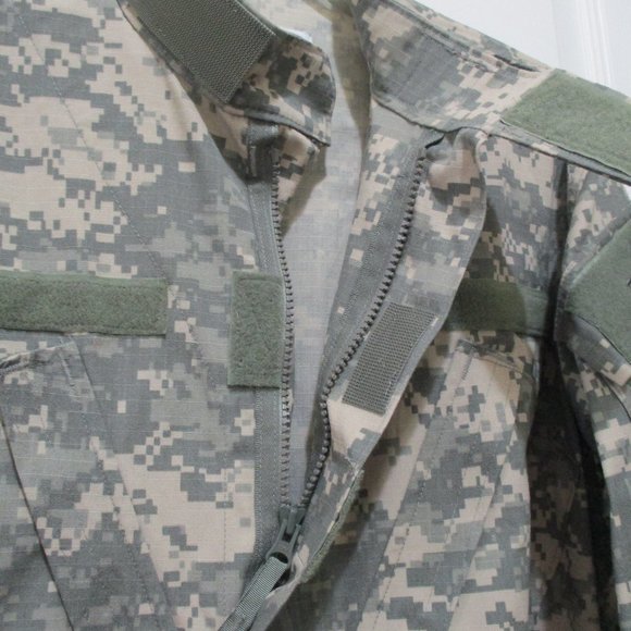 Military Camoflauge Jacket sz M Green Beige Ripstop Hunting Paintball - Picture 6 of 10